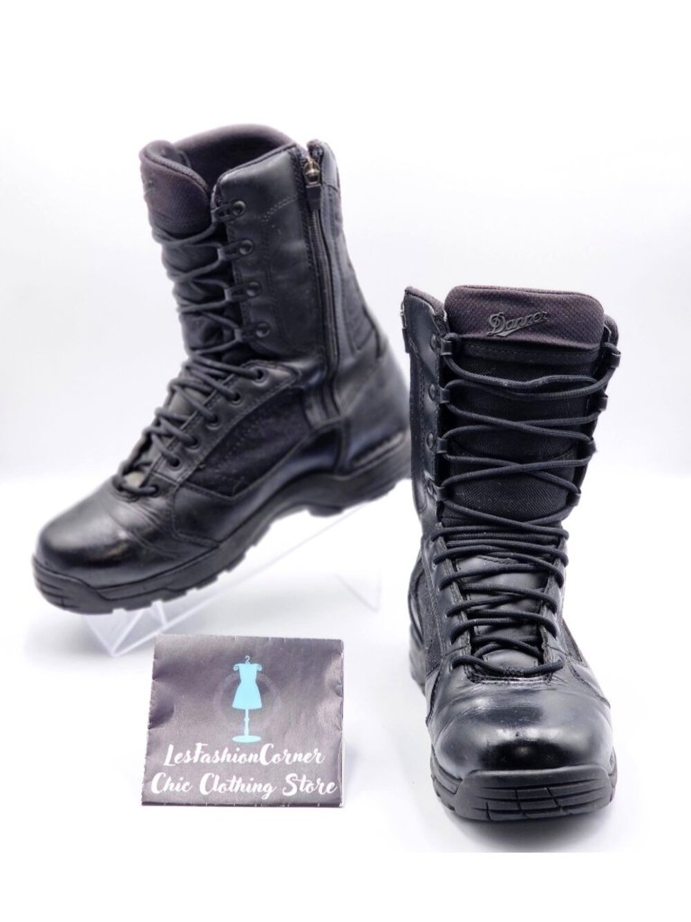 Danner Men's Black Leather Striker Torrent 8" Side-Zip Tactical Boots Sz 7 2186